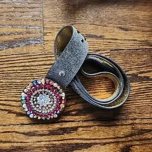 Cochni | Accessories | Cochni Rhinestone Rainbow Leather  display picture 1
